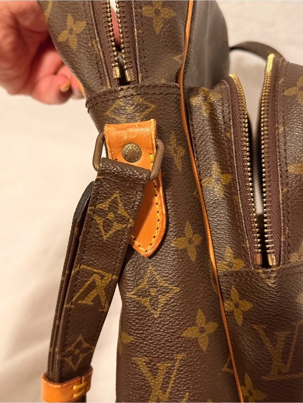 Louis Vuitton Amazone Shoulder Bag GM Brown Canvas 881 TH